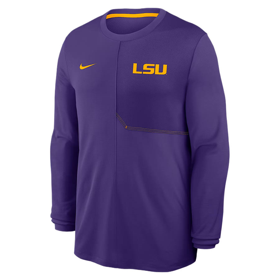 Nike Nike Dri Fit College T Shirts Men's Purple Crew Neck