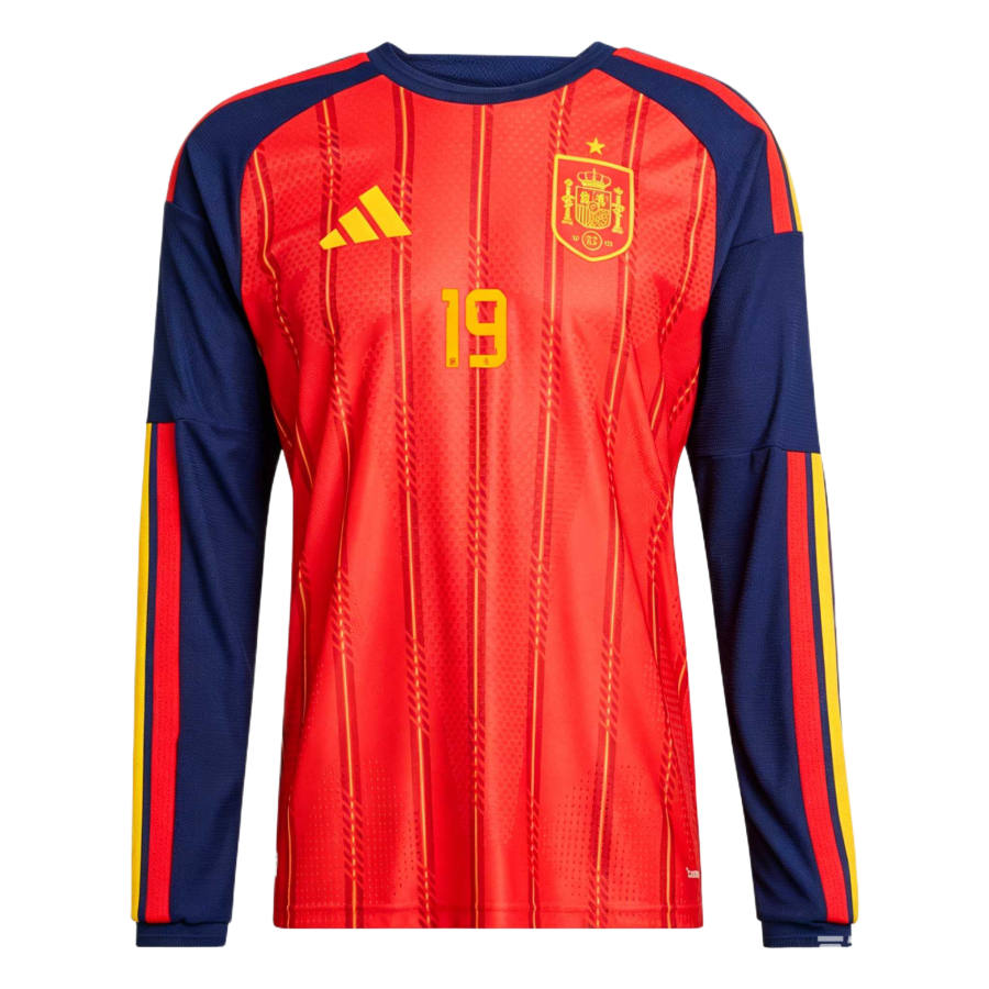 Adidas Adidas Spain National Team Soccer Jerseys Men's Bright Red Crew Neck Moderate