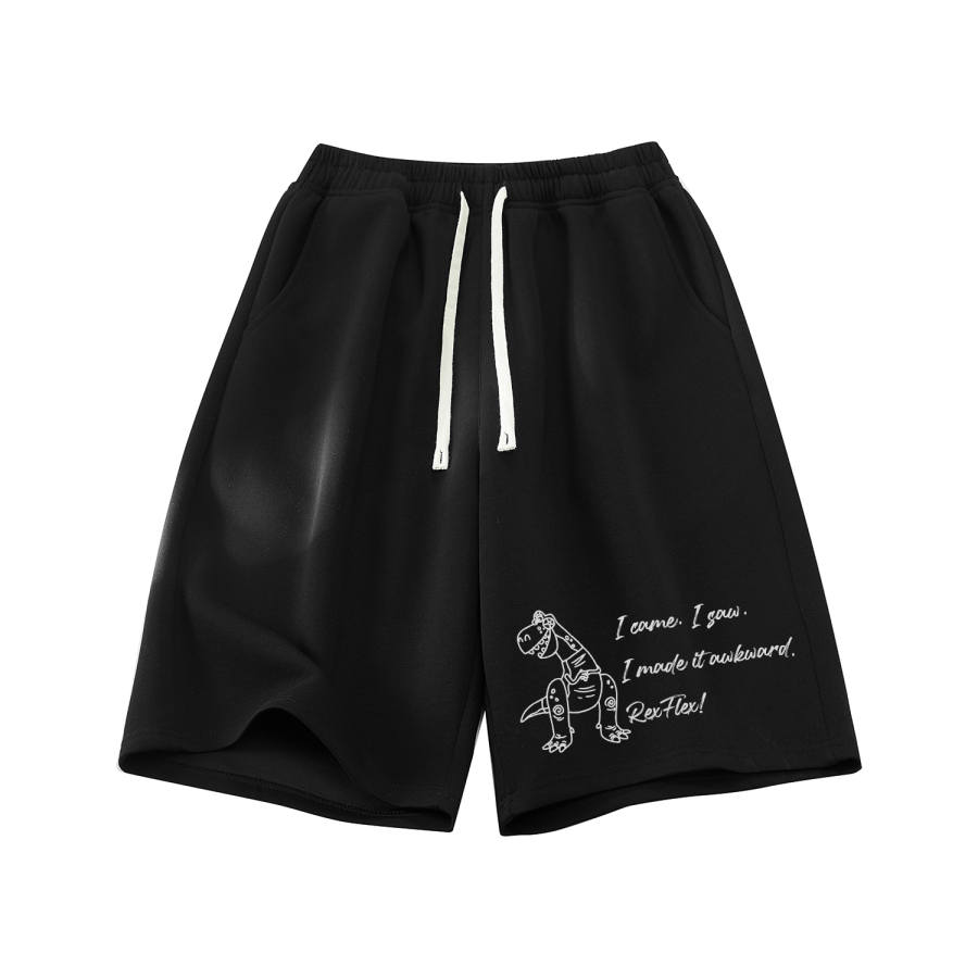 Disney Casual Shorts Unisex Thin Straight Fit Pants