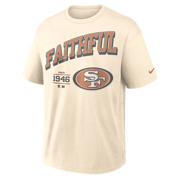 Nike Nike NFL T Shirts Men's Natural Crew Neck