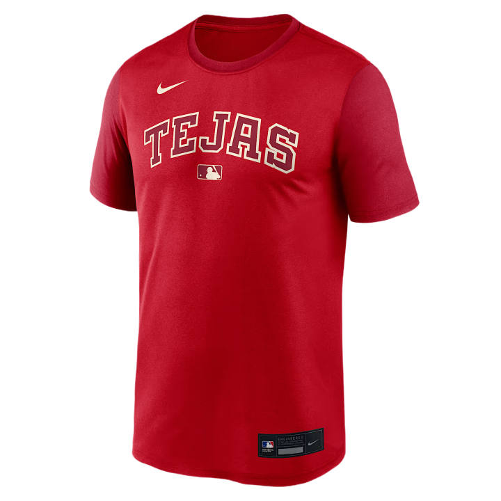 Nike Nike X MLB Dri Fit T Shirts Men's Red Crew Neck