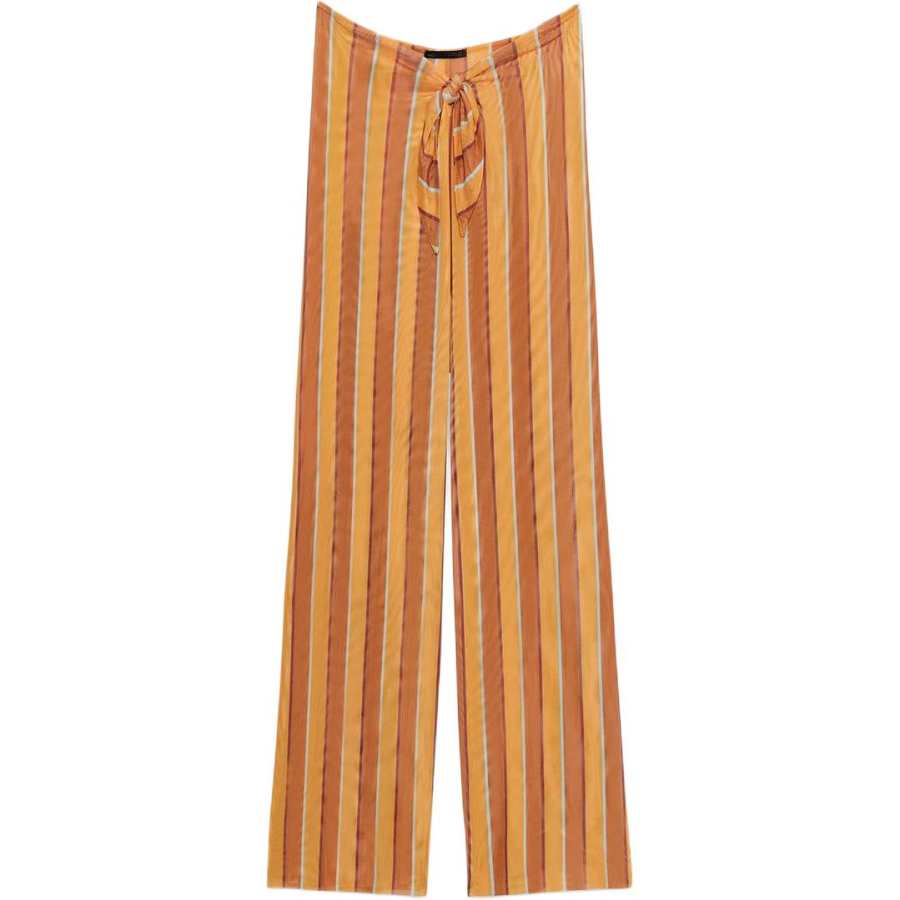 ZARA Casual Pants Women's Dark Orange Thin Straight Fit Pants