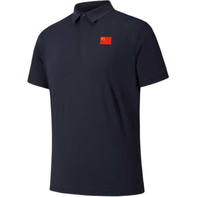 ANTA Champion All Weather Collection Polo Shirts Men's Legend Blue Crew Neck Moderate Straight Fit