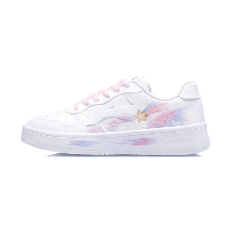 Li-Ning Li Ning Floating Boat Skateboard Shoes Women's Low Top White