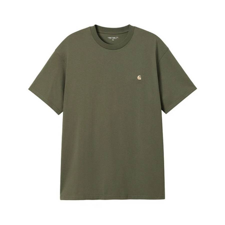 Carhartt WIP T Shirts Men's Crew Neck Moderate Straight Fit