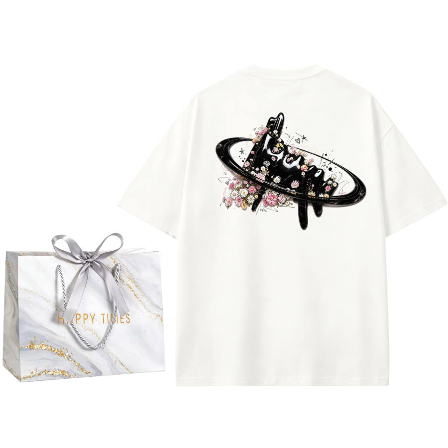 Adidas Adidas MUST HAVES T Shirts Unisex Ecru Random Shopping Bag Crew Neck Moderate