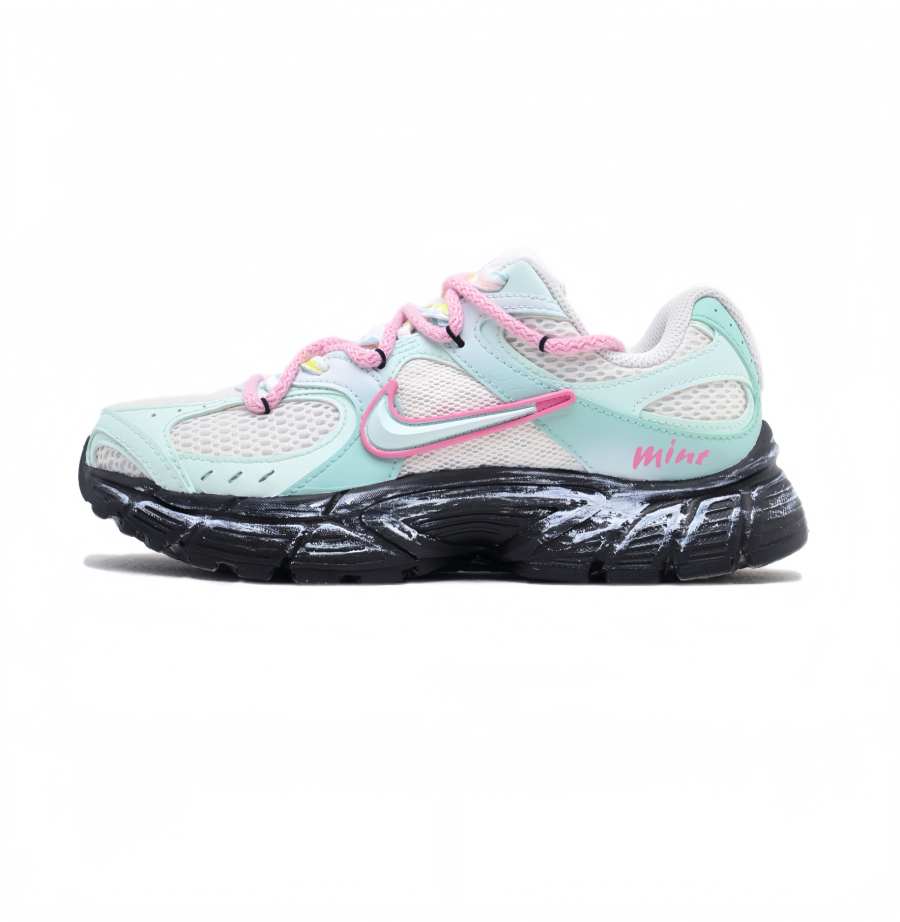 Nike Nike V5 RNR Running Shoes Women's Low Top Mint & Pink & Black & White