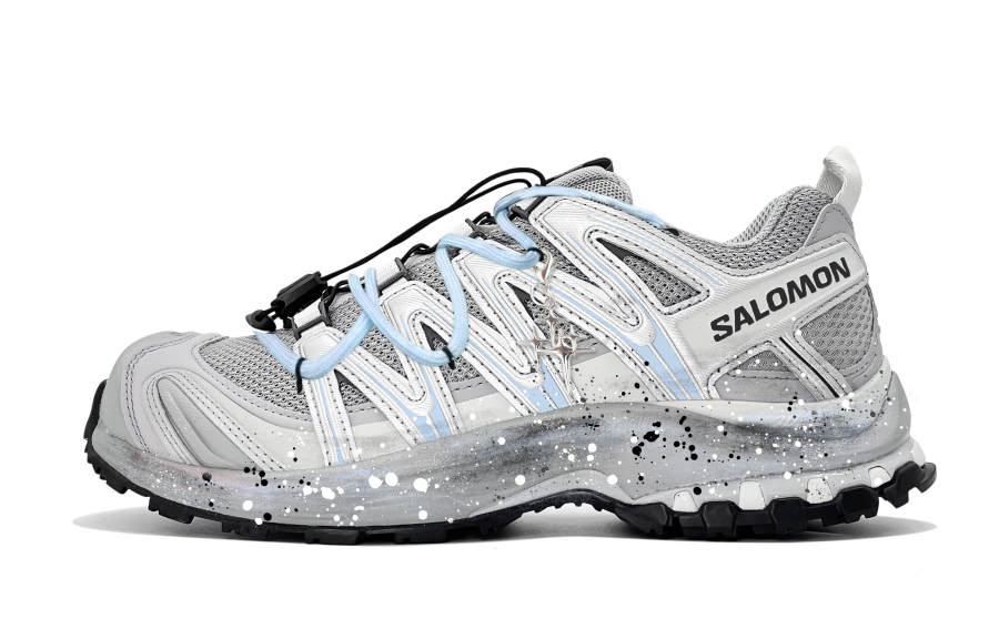 SALOMON XA PRO 3D Running Shoes Unisex Low Top Blue, Gray