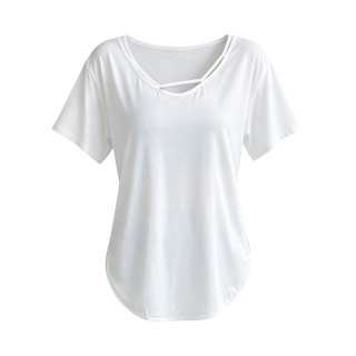 Sugarfunk Quick Dry T Shirts Women's V Neck Thin Straight Fit