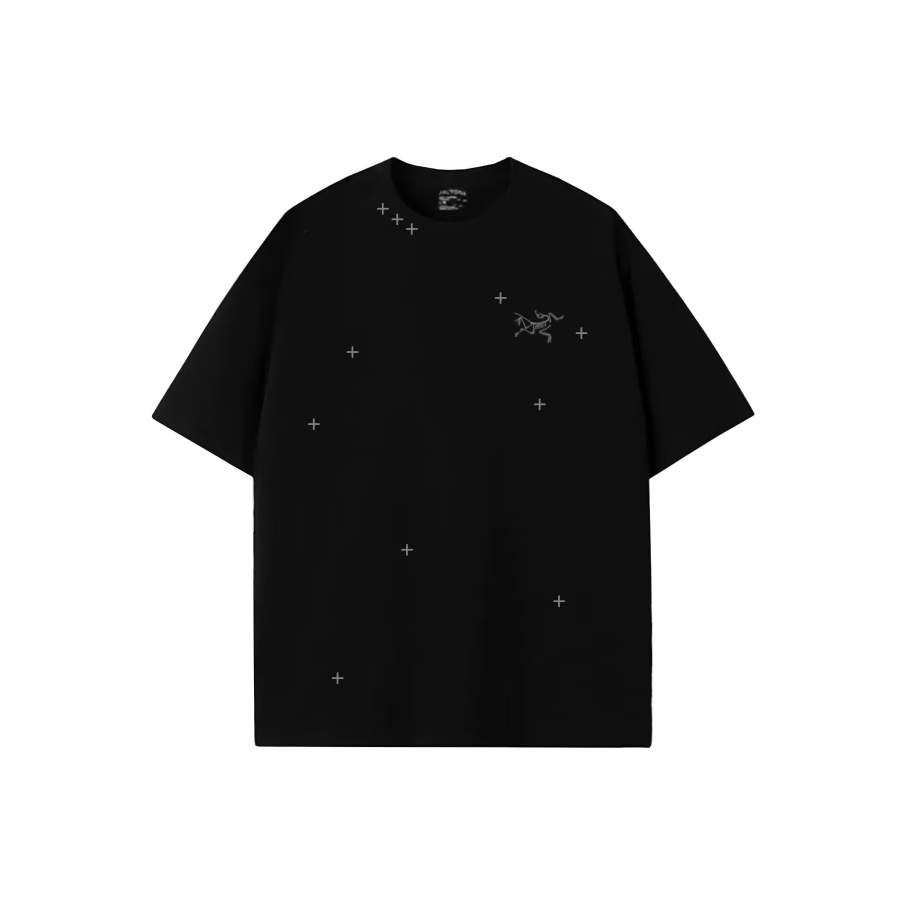 Arcteryx KRAGG T Shirts Unisex Black/Black Crew Neck Thin