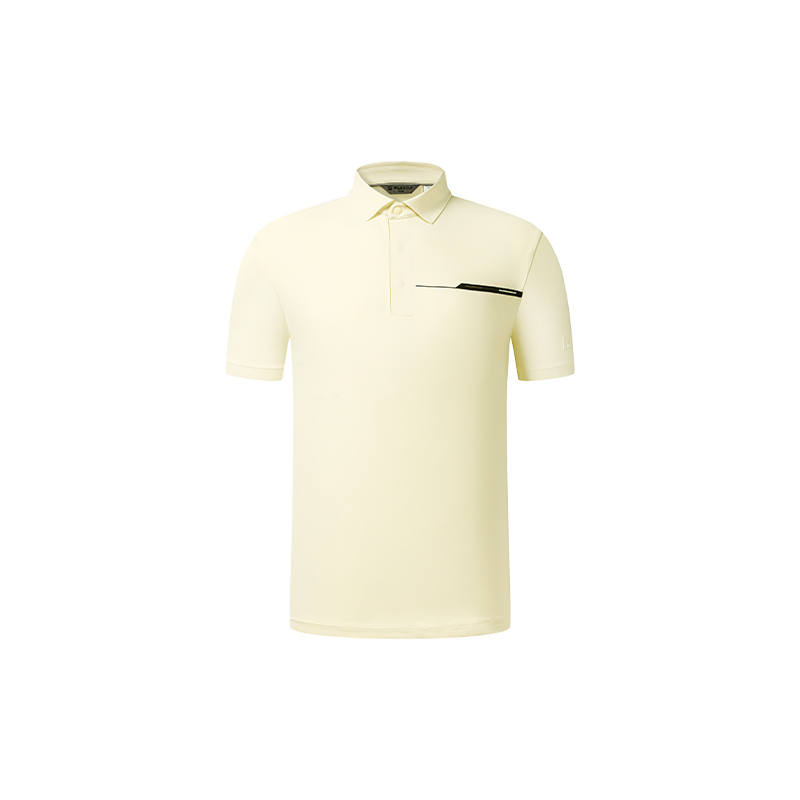 FILA Golf Polo Shirts Men's Announcement Custard Yellow Polo Collar Moderate Other