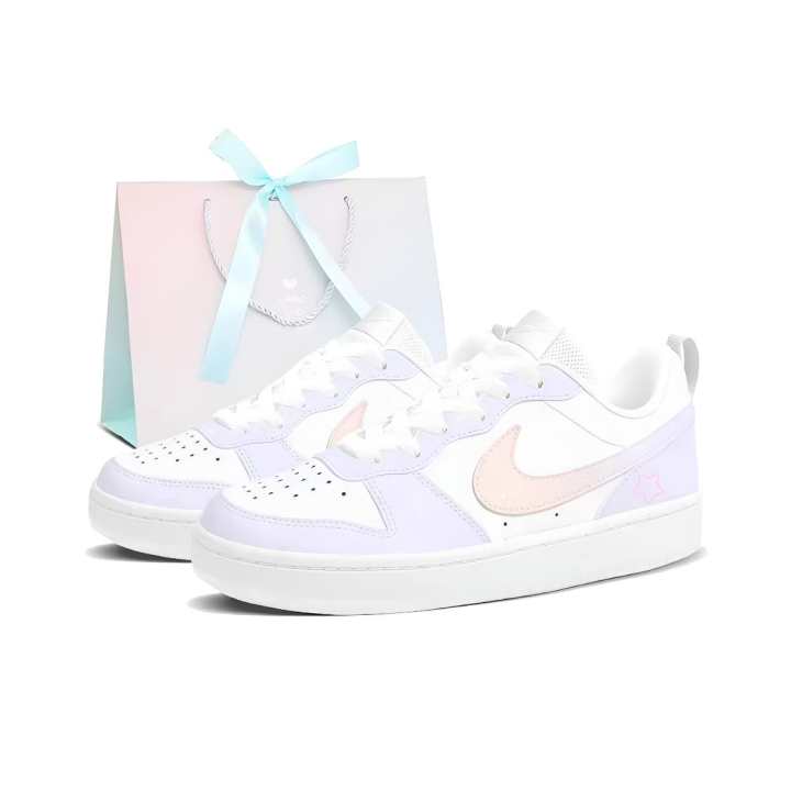 Nike Nike Court Borough Skateboard Shoes Women's Low Top Pink
