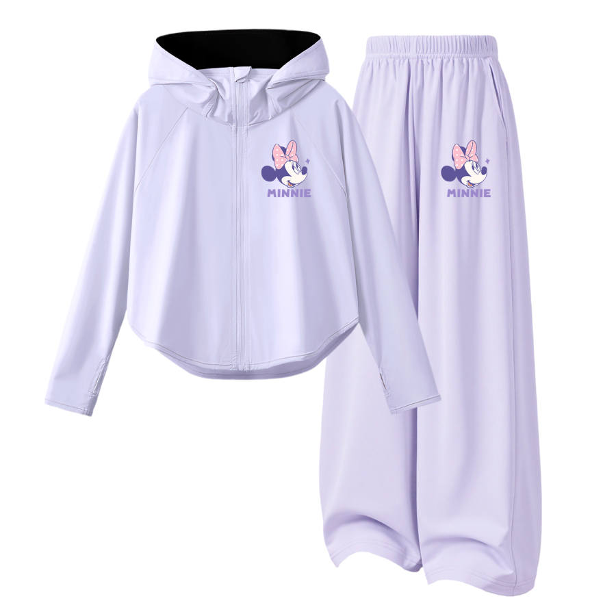 Disney Kids Casual Sportswear Crew Neck Thin Stretch