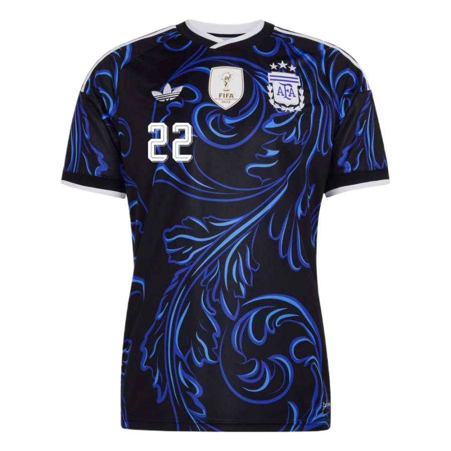 Adidas Originals Soccer Jerseys Men's Black/Bright Blue/Magic Blue V Neck Moderate