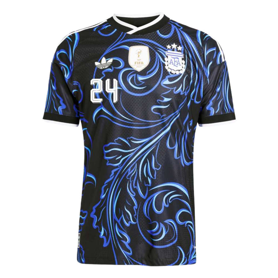 Adidas Originals Soccer Jerseys Men's Black/Bright Blue/Magic Blue V Neck Moderate