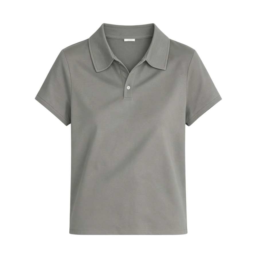 Sugarfunk Polo Shirts Women's Polo Collar Thin Nipped In Waist