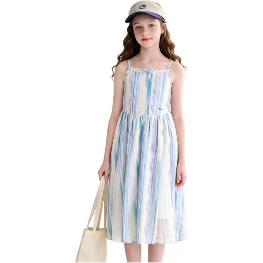 Disney Kids Dresses Crew Neck Midi Skirt