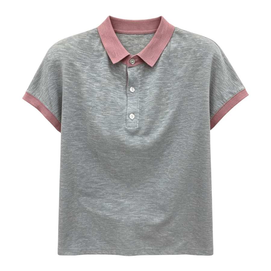 Sugarfunk Polo Shirts Women's Polo Collar Thin Straight Fit