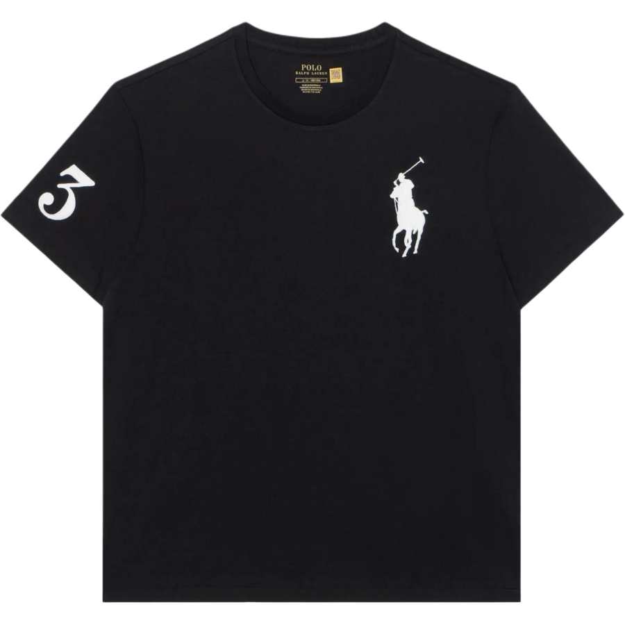 Polo Ralph Lauren Big Pony T Shirts Men's Black Crew Neck Moderate Other