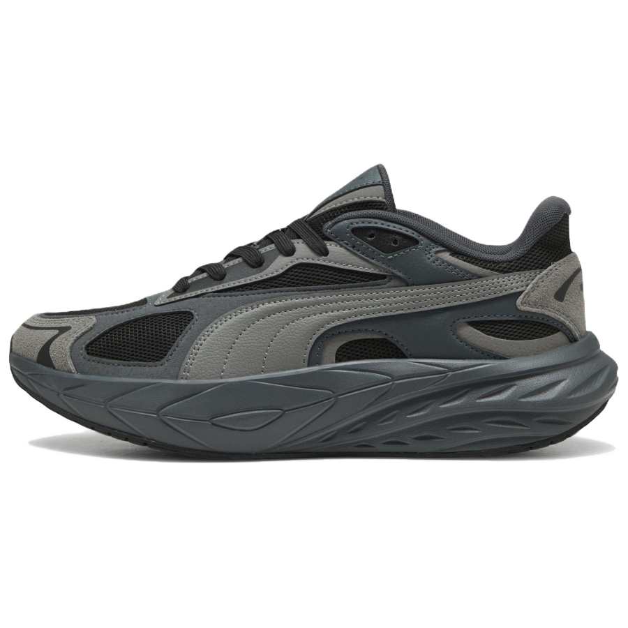 PUMA Hypnotic Running Shoes Unisex Low Top Gray Black