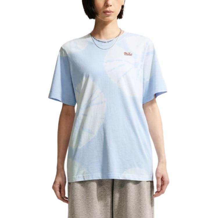 Nike Nike Quick Dry T Shirts Women's Blue Crew Neck Moderate