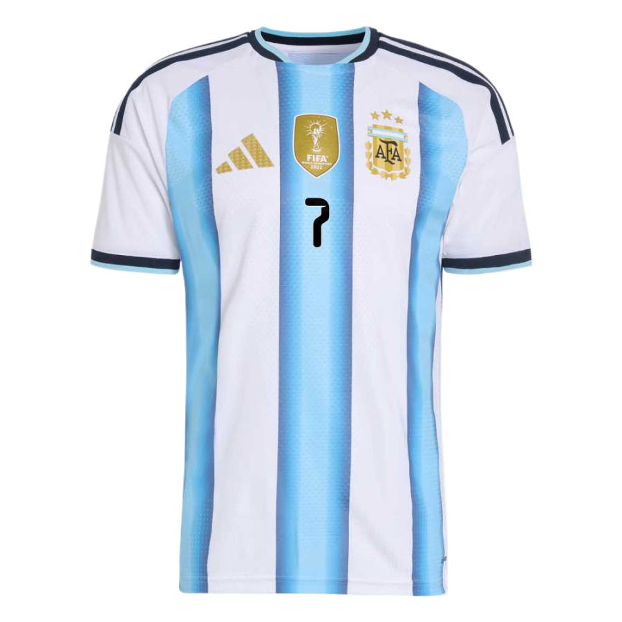 Adidas Adidas Argentina National Team Soccer Jerseys Unisex White/Snow Crystal Blue/Light Blue V Neck Moderate