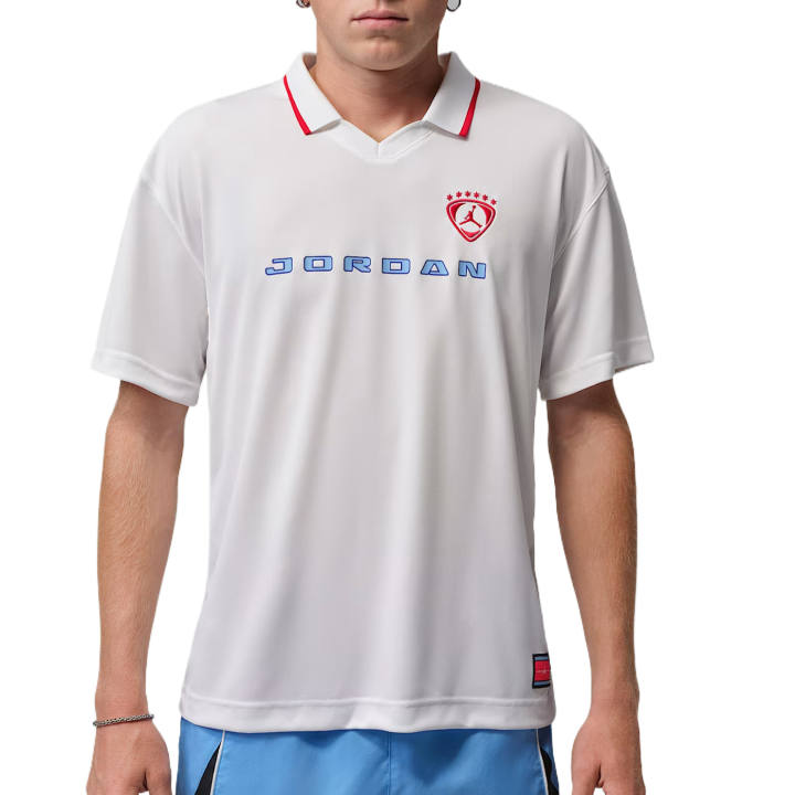 Jordan Jordan Soccer Jerseys Men's White Lapel Moderate
