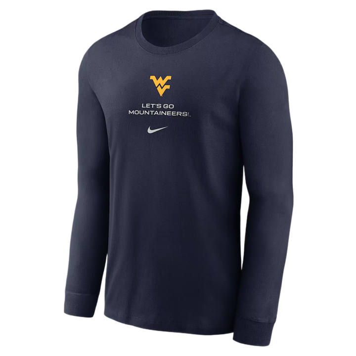 Nike Nike Dri Fit College T Shirts Men's University Marine Crew Neck