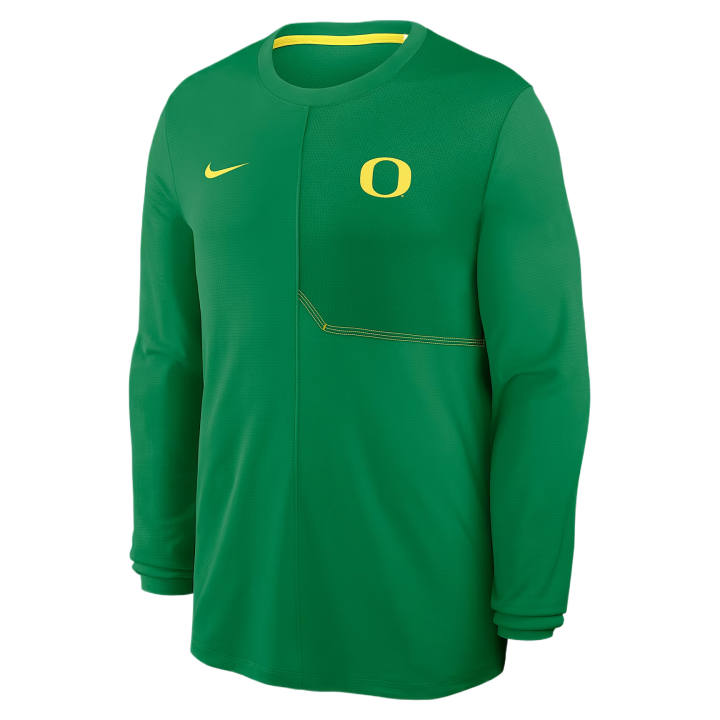Nike Nike Dri Fit College T Shirts Men's Apple Green/Yellow Strike Crew Neck
