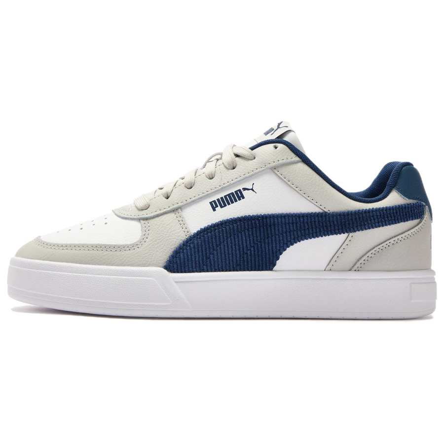 PUMA Caven Skateboard Shoes Unisex Low Top Gray White Blue