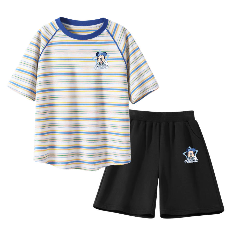Disney Kids Casual Sportswear Crew Neck Thin Stretch Breathable