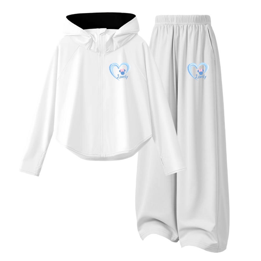 Disney Kids Casual Sportswear Hooded Non Detachable Thin Stretch