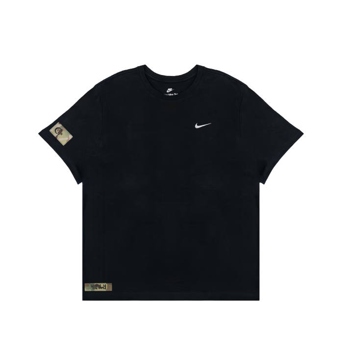 Nike Nike Sportswear T Shirts Men's Black Crew Neck Moderate Straight Fit