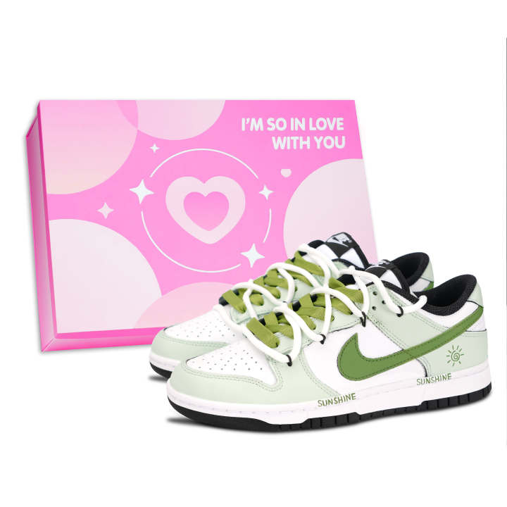 Nike Nike Dunk Skateboard Shoes Unisex Low Top Green/White