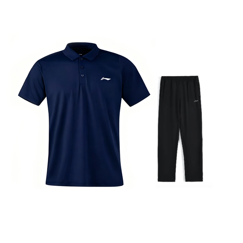 Li-Ning Li Ning Casual Sportswear Men's Polo Collar Moderate