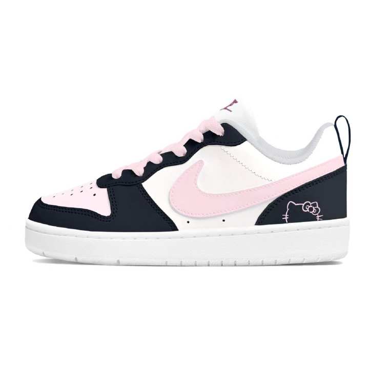 Nike Nike Court Borough Skateboard Shoes Unisex Low Top White/Blue/Pink