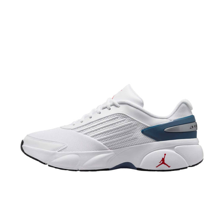 Jordan Jordan TRUNNER FLOW Running Shoes Men's Low Top White/Flame Red/True Blue/Black/Metallic Silver/Pure White Gold