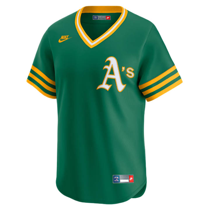 Nike Nike Dri Fit Baseball Jerseys Men's Green V Neck Moderate