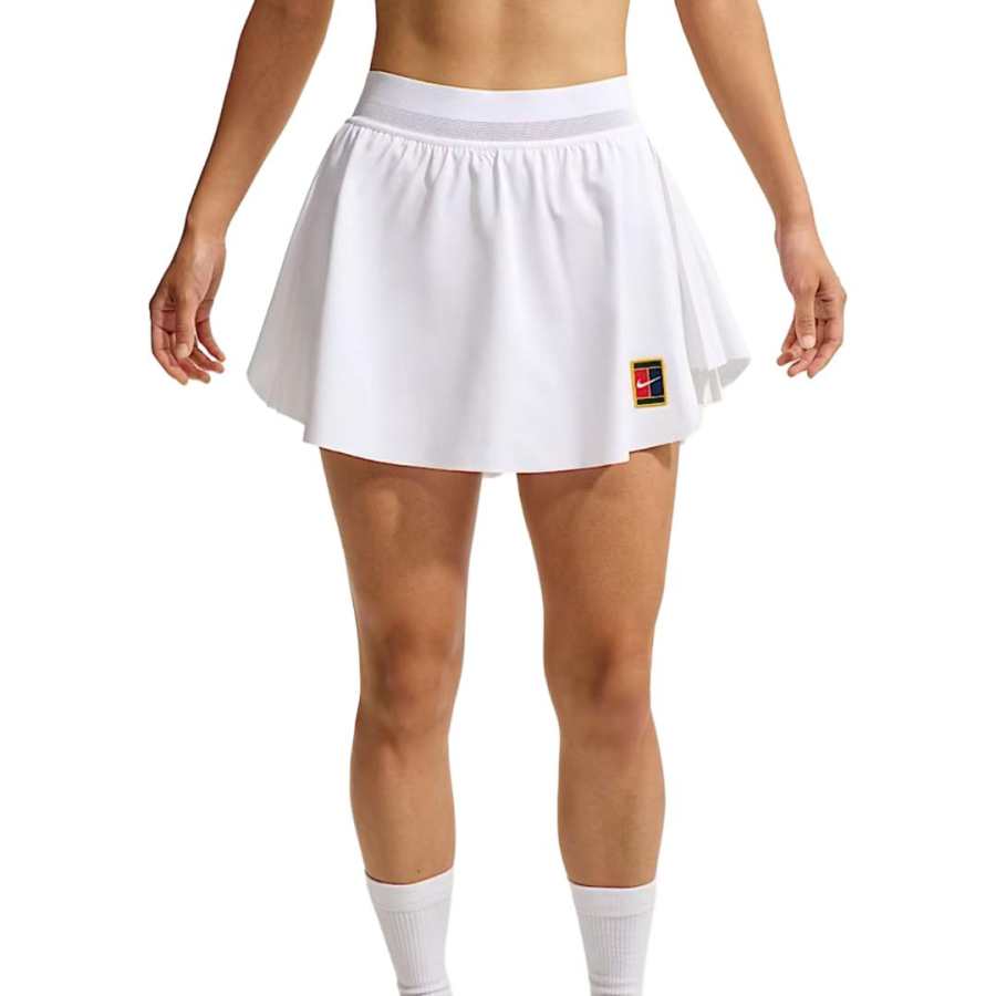 Nike Nike Court Slam Tennis Skirts Women's White/White Moderate Short Skirt