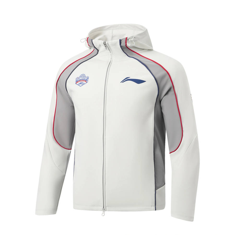 Li-Ning Li Ning Basketball Collection Sweatshirts Men's Stone Gray Hooded Non Detachable Moderate
