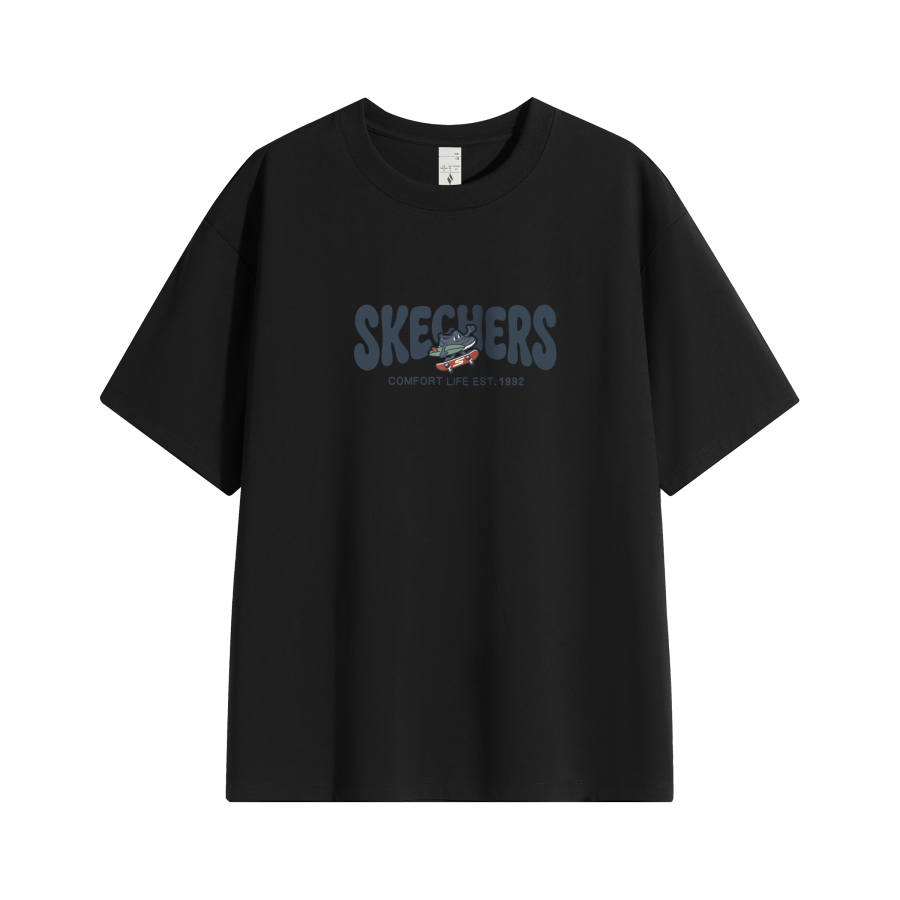 Skechers T Shirts Unisex Crew Neck Moderate Straight Fit