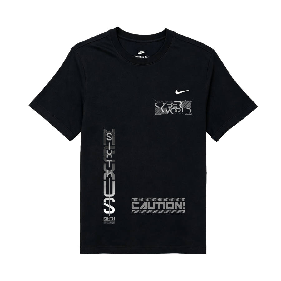 Nike Nike Sportswear T Shirts Men's Black Crew Neck Moderate