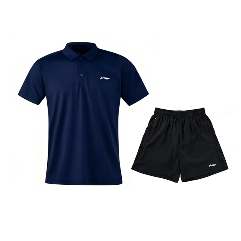 Li-Ning Li Ning Casual Sportswear Men's Polo Collar Moderate