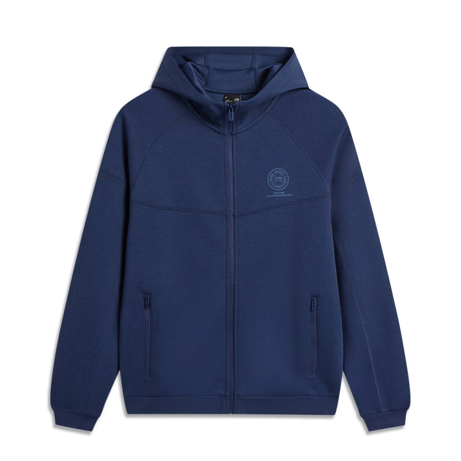 Li-Ning Li Ning Sports Life Collection Sweatshirts Men's Dark Ship Blue Hooded Non Detachable Moderate