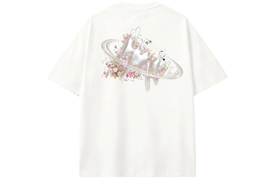 Adidas Adidas MUST HAVES T Shirts Unisex Ecru Crew Neck Moderate
