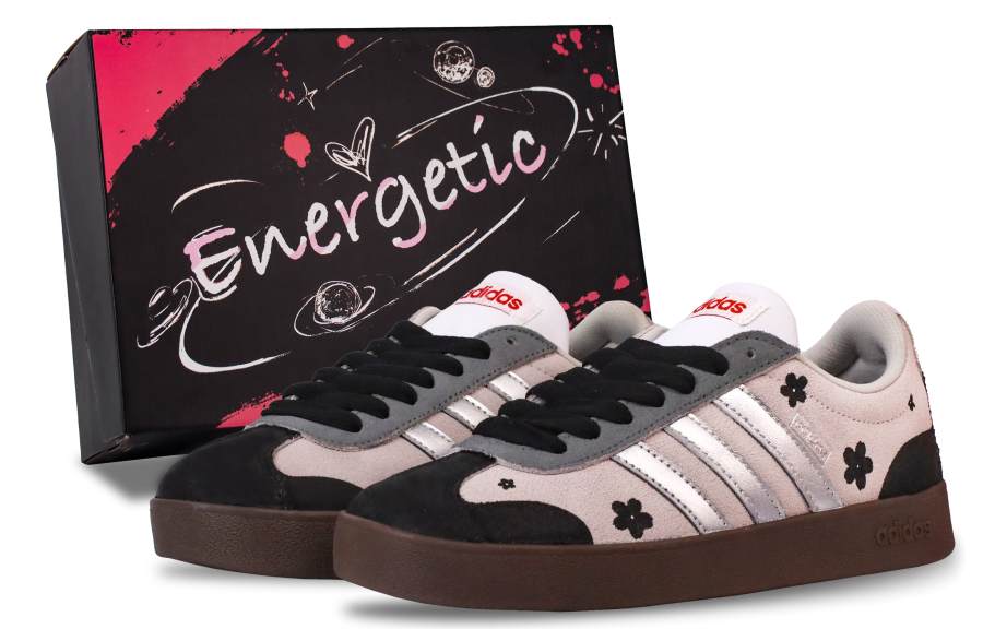 Adidas Adidas VL COURT 2.0 German Army Trainers Unisex Low Top Black/Gray/Silver