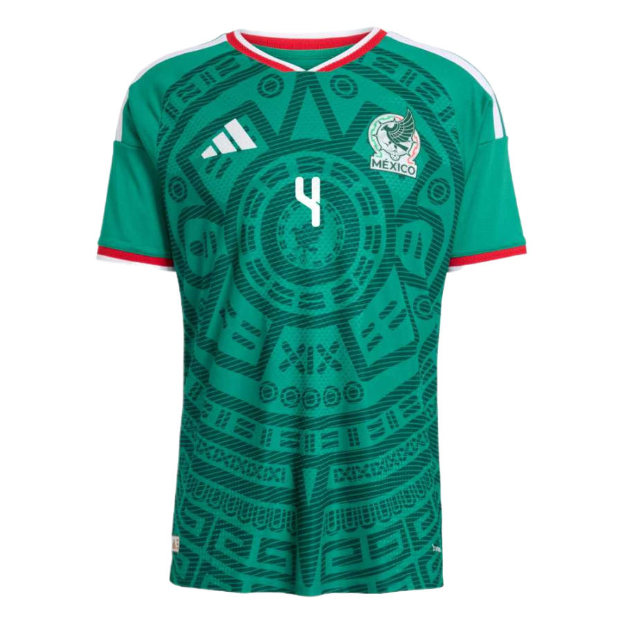 Adidas Adidas Mexico National Team Soccer Jerseys Unisex Smoke Green V Neck Moderate