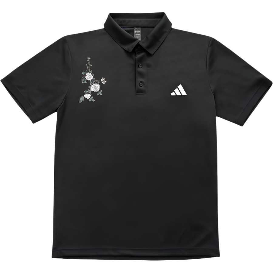 Adidas Adidas Polo Shirts Unisex Black Polo Collar Moderate Straight Fit