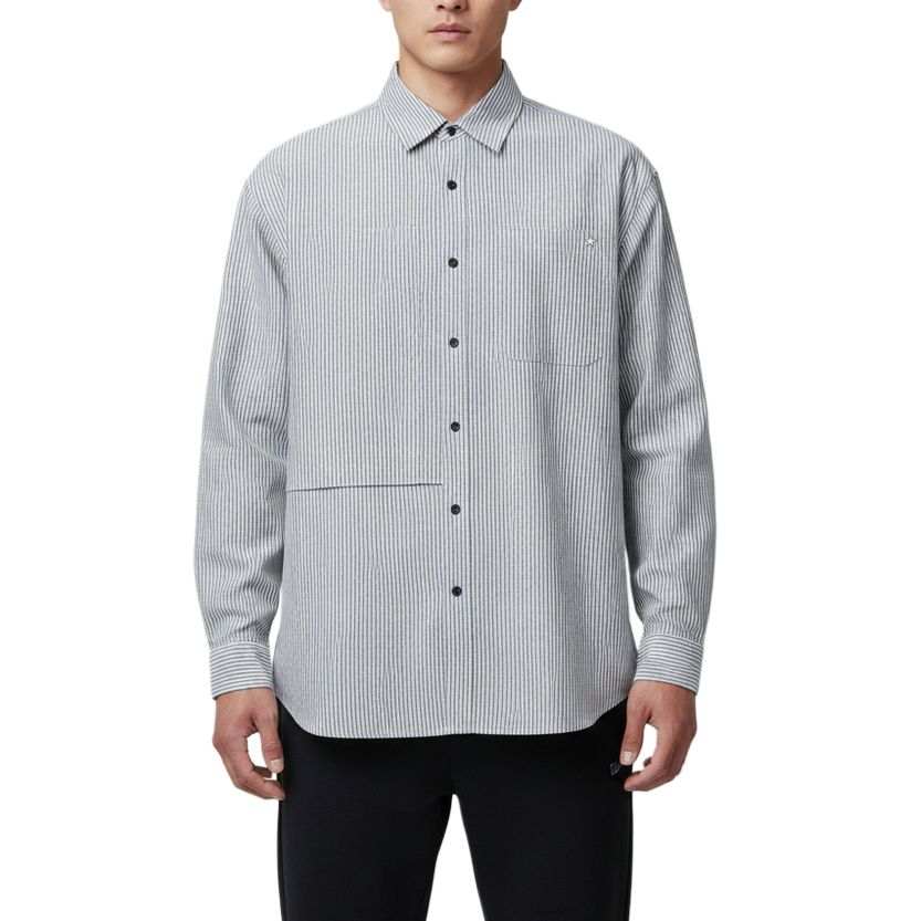 Converse Chuck Taylor SEASONAL Shirts Men's Gray Lapel Moderate