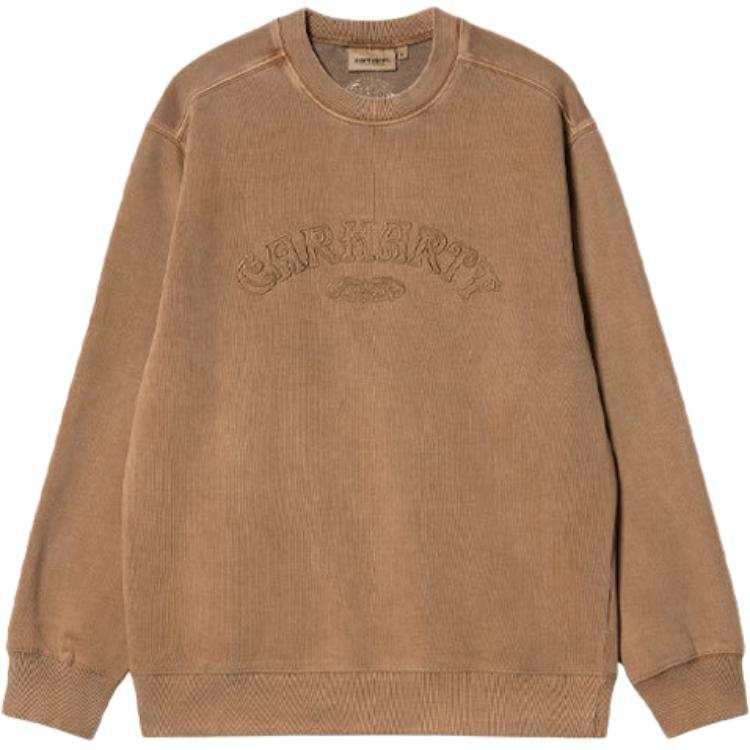 Carhartt WIP Sweatshirts Men's Brown Crew Neck Moderate